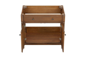 English Elm 36 Inch Bathroom Vanity with Solid Wood Cabinet Engineered Stone Top and Undermount Sink B2772P525589