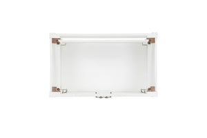 English Elm 37 Inch Solid Wood Bathroom Vanity with Stone Countertop and Undermount Sink Storage B2772S00002