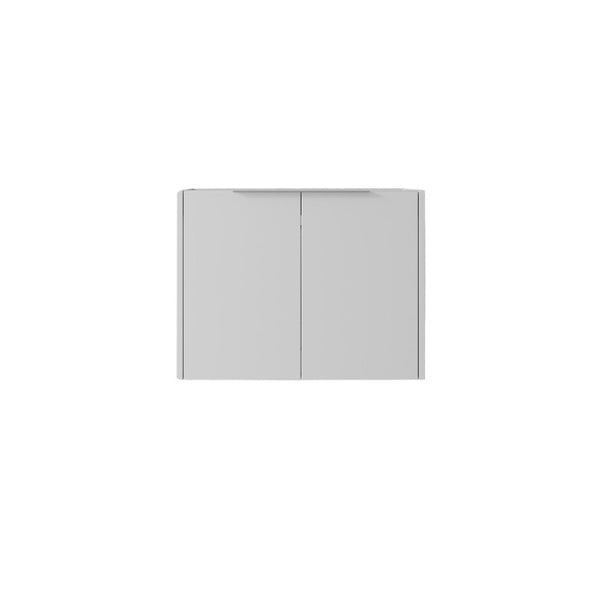English Elm 24 Inch Wall Mounted Floating Bathroom Vanity Plywood Cabinet with Soft Close Doors White B2775P510754