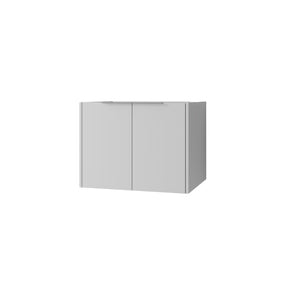 English Elm 24 Inch Wall Mounted Floating Bathroom Vanity Plywood Cabinet with Soft Close Doors White B2775P510754