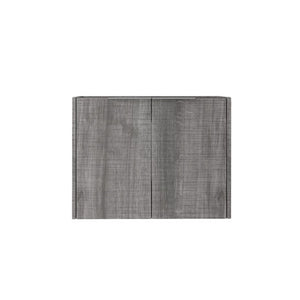 English Elm 24 Inch Wall Mounted Floating Bathroom Vanity Plywood Cabinet with Soft Close Doors Grey - B B2775P510756