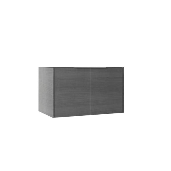 English Elm 30 Inch Floating Bathroom Vanity with Plywood Build Soft Close Doors Grey Finish Grey - A B2775P510759