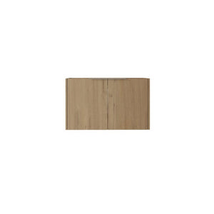 English Elm 30 Inch Floating Bathroom Vanity with Plywood Build Soft Close Doors Grey Finish Oak - B B2775P510764