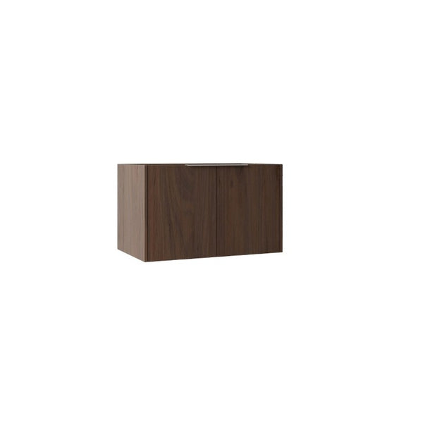 English Elm 30 Inch Floating Bathroom Vanity with Plywood Build Soft Close Doors Grey Finish Brown B2775P510765