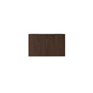 English Elm 30 Inch Floating Bathroom Vanity with Plywood Build Soft Close Doors Grey Finish Brown B2775P510765