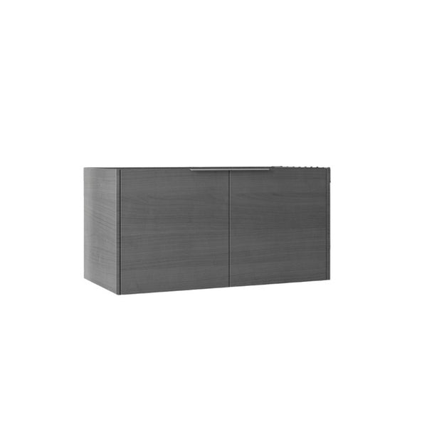 English Elm 36 Inch Floating Plywood Bathroom Vanity Cabinet with Soft Close Doors and Storage Grey - A B2775P510766