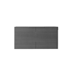 English Elm 36 Inch Floating Plywood Bathroom Vanity Cabinet with Soft Close Doors and Storage Grey - A B2775P510766