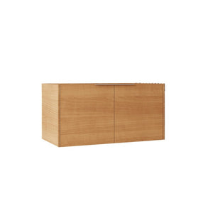 English Elm 36 Inch Floating Plywood Bathroom Vanity Cabinet with Soft Close Doors and Storage Oak - A B2775P510767