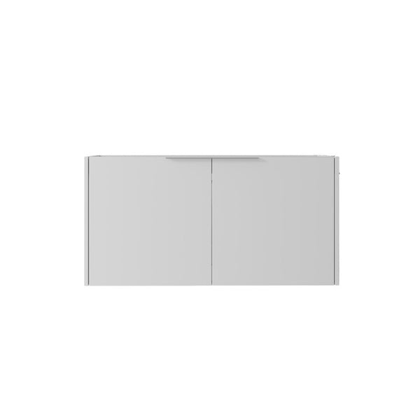English Elm 36 Inch Floating Plywood Bathroom Vanity Cabinet with Soft Close Doors and Storage White B2775P510768
