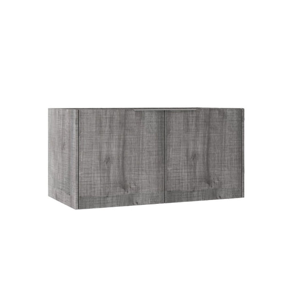 English Elm 36 Inch Floating Plywood Bathroom Vanity Cabinet with Soft Close Doors and Storage Grey - B B2775P510770