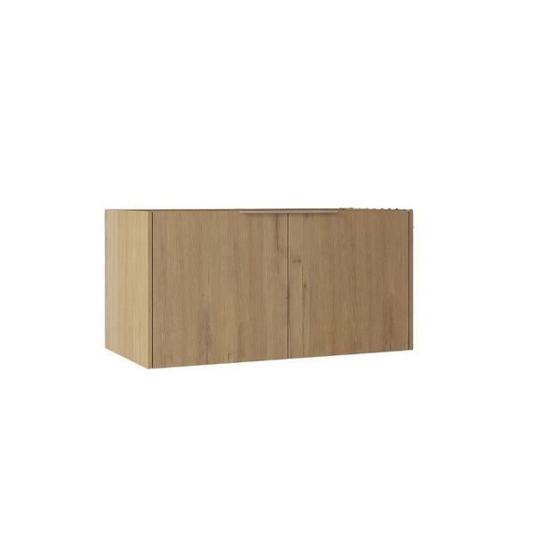 English Elm 36 Inch Floating Plywood Bathroom Vanity Cabinet with Soft Close Doors and Storage Oak - B B2775P510771