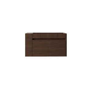 English Elm 30 Inch Wall Mounted Floating Bathroom Vanity Plywood Cabinet with Soft Close Drawers Brown B2775P510777