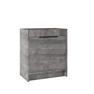 English Elm 30 Inch Freestanding Bathroom Vanity Cabinet Plywood Build Soft Close Doors Gray Finish Grey B2775P510816