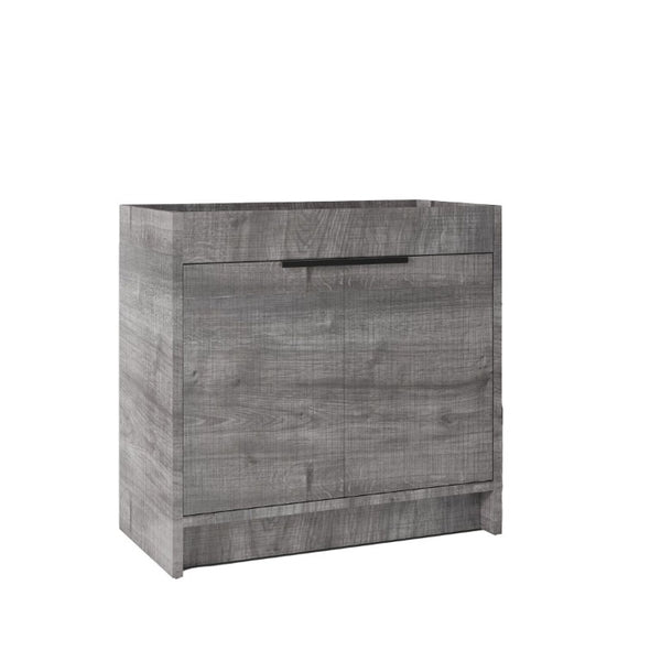 English Elm 30 Inch Freestanding Bathroom Vanity Plywood Cabinet with Soft Close Doors and Storage Grey B2775P510819