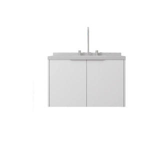 English Elm 30 Inch Floating Bathroom Vanity with Marble Top Undermount Sink and Soft Close Door White Carrara White B2775S00120