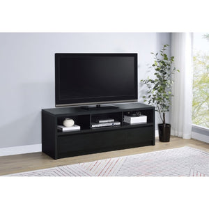 English Elm O'brien Matte Black Low Profile Media Console with Three Drawers for Living Rooms B2777P535863