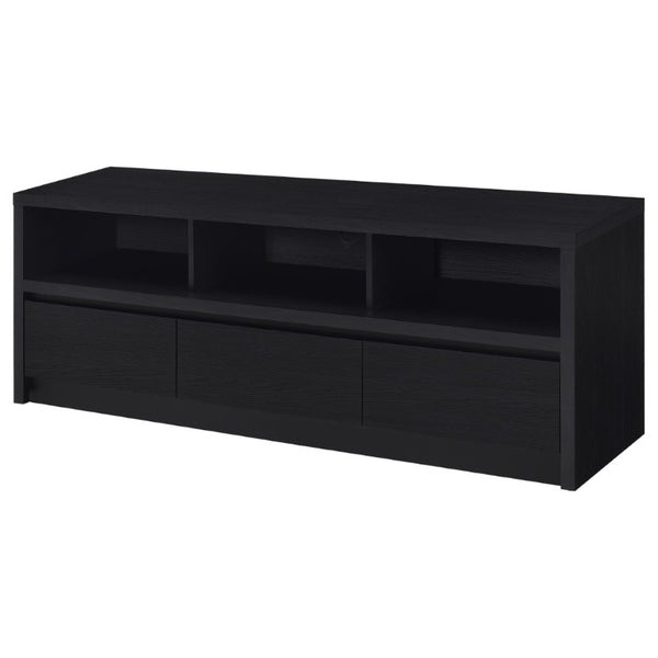 English Elm O'brien Matte Black Low Profile Media Console with Three Drawers for Living Rooms B2777P535863