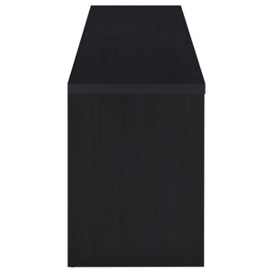 English Elm O'brien Matte Black Low Profile Media Console with Three Drawers for Living Rooms B2777P535863