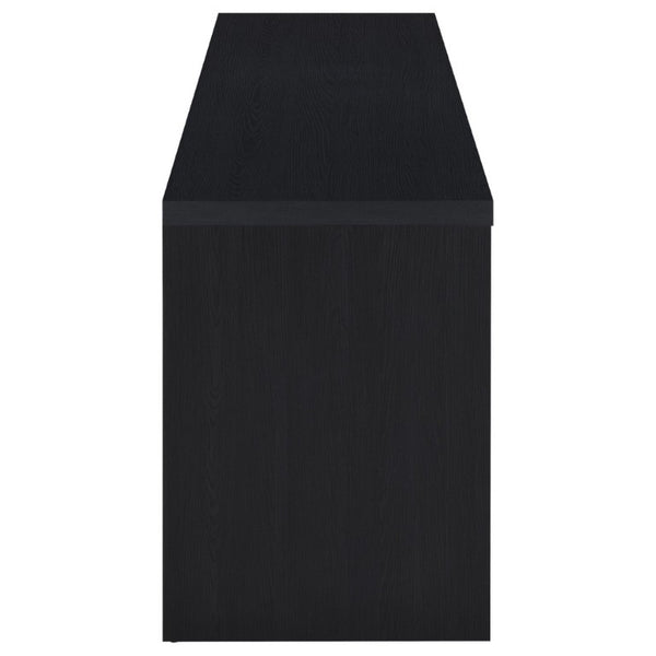 English Elm O'brien Matte Black Low Profile Media Console with Three Drawers for Living Rooms B2777P535863