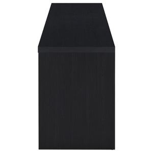 English Elm O'brien Matte Black Low Profile Media Console with Three Drawers for Living Rooms B2777P535863
