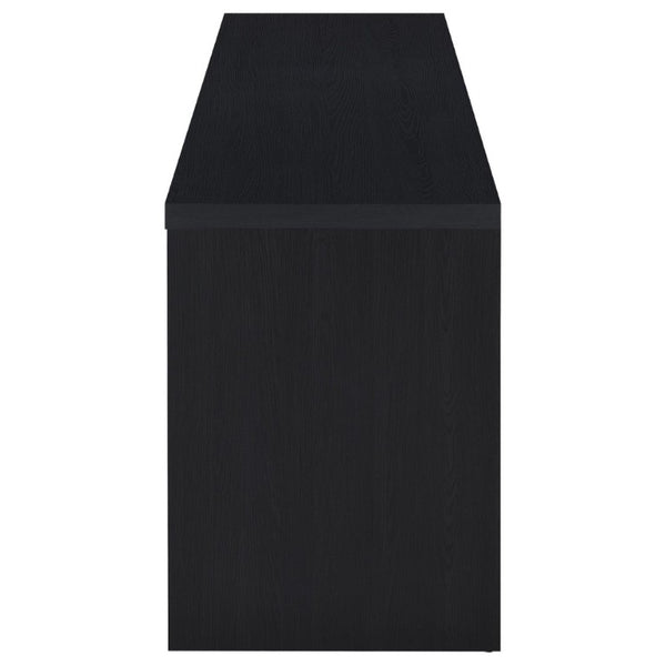 English Elm O'brien Matte Black Low Profile Media Console with Three Drawers for Living Rooms B2777P535863