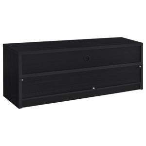 English Elm O'brien Matte Black Low Profile Media Console with Three Drawers for Living Rooms B2777P535863