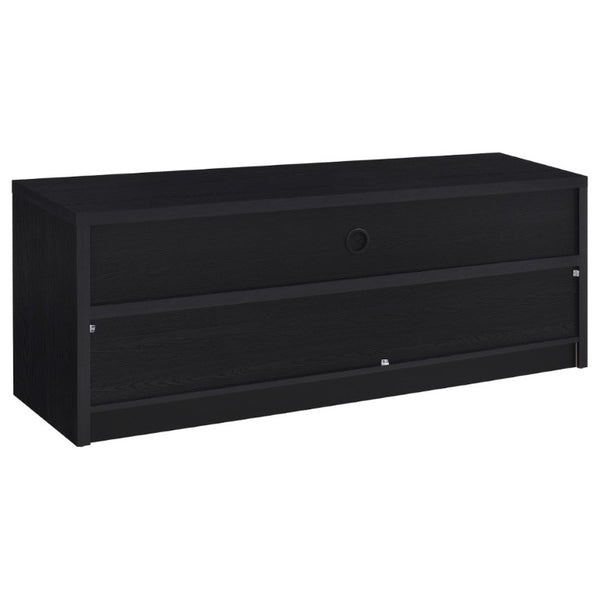 English Elm O'brien Matte Black Low Profile Media Console with Three Drawers for Living Rooms B2777P535863
