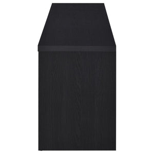English Elm Sloat Matte Black 78 Inch Media Console with Enclosed Storage and Cable Management B2777P535864