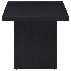 English Elm Exeter Matte Black Square End Table Modern Geometric Accent for Living Room Decor B2777P535865