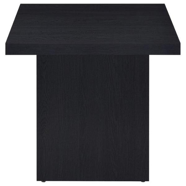 English Elm Exeter Matte Black Square End Table Modern Geometric Accent for Living Room Decor B2777P535865