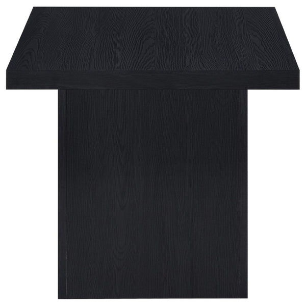 English Elm Exeter Matte Black Square End Table Modern Geometric Accent for Living Room Decor B2777P535865