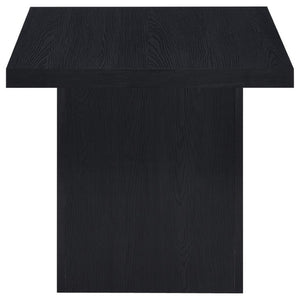 English Elm Exeter Matte Black Square End Table Modern Geometric Accent for Living Room Decor B2777P535865