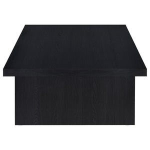 English Elm Caroline Matte Black Laminate Coffee Table Low Profile Modern Living Room Accent B2777P535866
