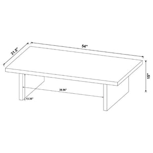 English Elm Caroline Matte Black Laminate Coffee Table Low Profile Modern Living Room Accent B2777P535866