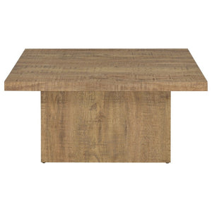 English Elm Exeter Square Coffee Table with Mango Wood Grain Finish for Modern Living Rooms B2777P535867