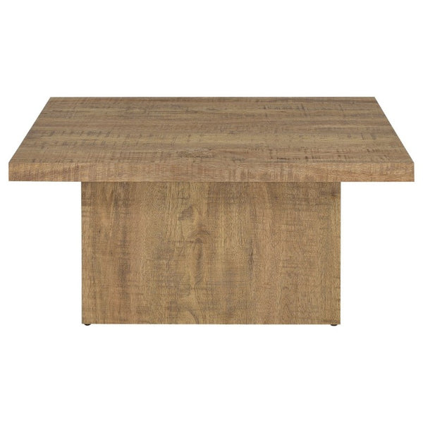 English Elm Exeter Square Coffee Table with Mango Wood Grain Finish for Modern Living Rooms B2777P535867