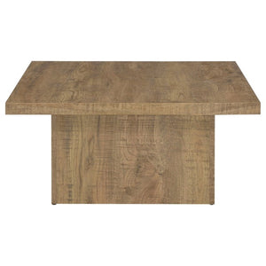 English Elm Exeter Square Coffee Table with Mango Wood Grain Finish for Modern Living Rooms B2777P535867