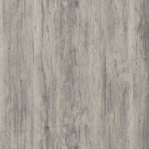 English Elm Grey Driftwood Finish Coffee Table with Open Shelf and Industrial Metal Base B2777P535874