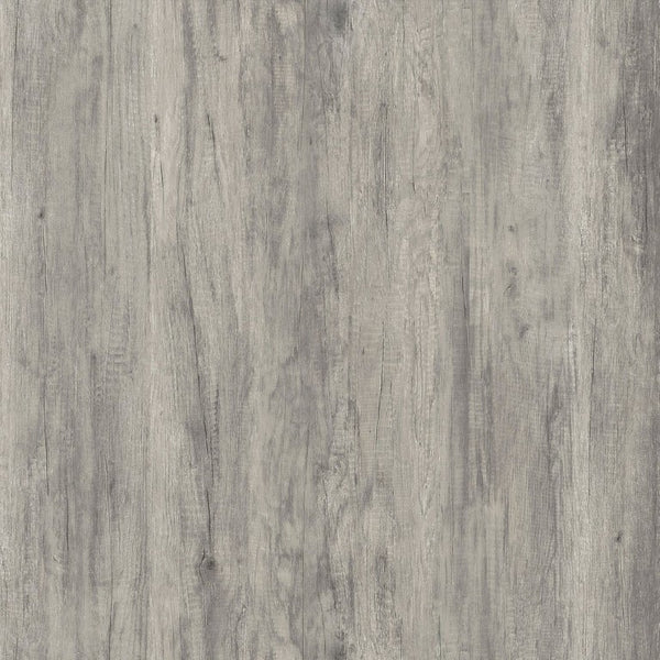 English Elm Grey Driftwood Finish Coffee Table with Open Shelf and Industrial Metal Base B2777P535874
