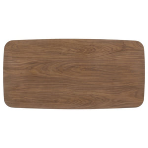 English Elm Eleanore Walnut Veneer 3 Piece Mid Century Living Room Coffee and End Table Set B2777P535881