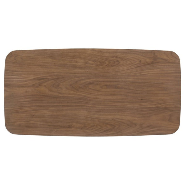 English Elm Eleanore Walnut Veneer 3 Piece Mid Century Living Room Coffee and End Table Set B2777P535881