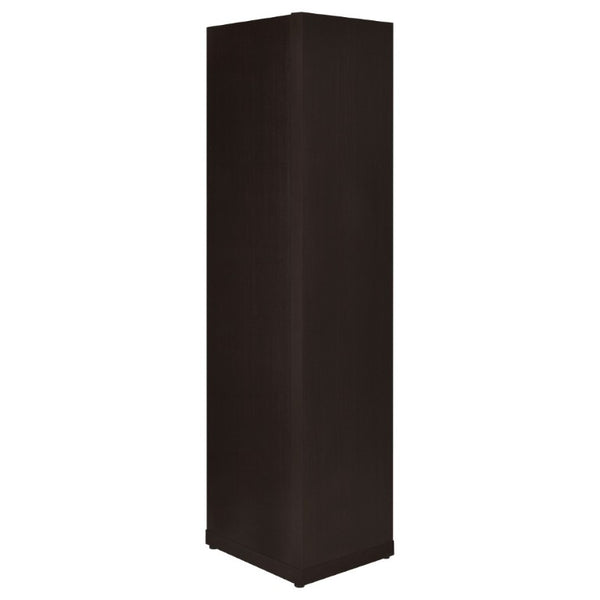 English Elm Cappuccino Six Shelf Corner Bookcase Tall Melamine Unit for Office or Living Room B2777P535888