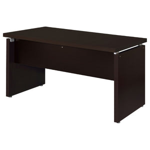 English Elm Cappuccino Finish Home Office Desk with Keyboard Shelf Rolling File Drawer Storage B2777P535897