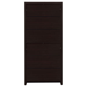 English Elm Maureen Five Shelf Tall Bookcase with Bottom Drawer in Warm Cappuccino Finish B2777P535899
