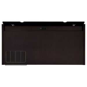 English Elm Halston Three Drawer Computer Desk with Keyboard Tray in Warm Cappuccino Finish B2777P535900