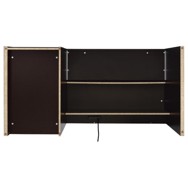 English Elm Halston Three Drawer Computer Desk with Keyboard Tray in Warm Cappuccino Finish B2777P535900