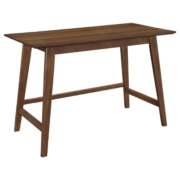 English Elm Walnut Finish Mid-Century Writing Desk and Chair Set for Modern Home Office B2777P535902