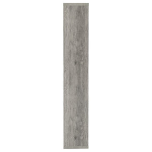 English Elm Lawton Seven Compartment Tall Open Bookcase Grey Driftwood Finish Modern Display B2777P535903