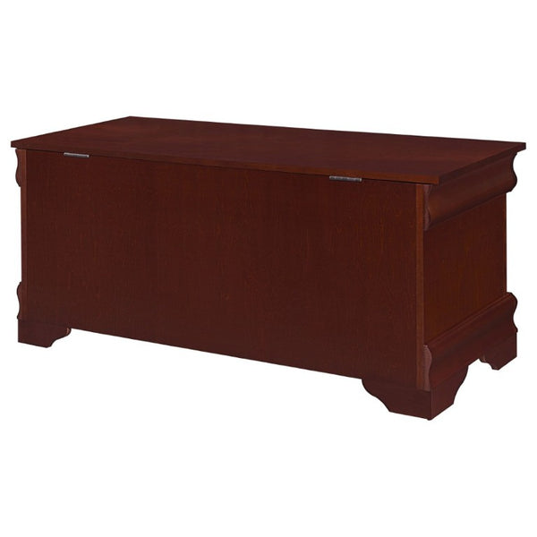 English Elm Warm Brown Cedar Lined Chest with Bracket Feet for Bedroom or Entryway Storage B2777P535916