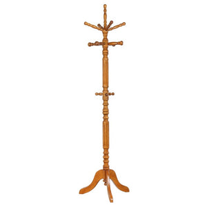 English Elm Cosman Solid Rubberwood Freestanding Coat Tree with 11 Hooks for Entryway Storage B2777P535922